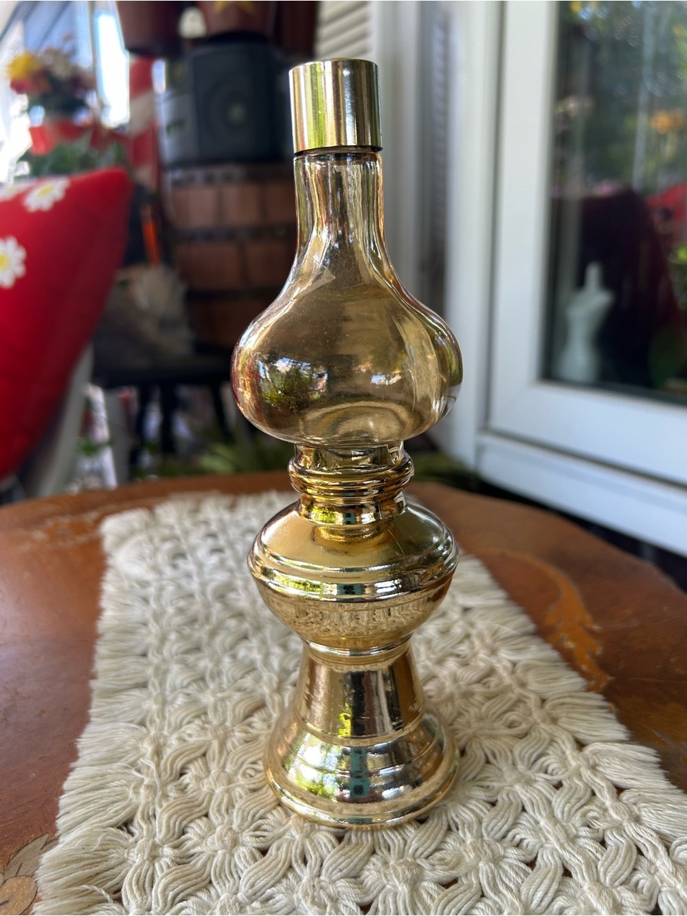 Vintage Avon Library Lamp Cologne Decanter